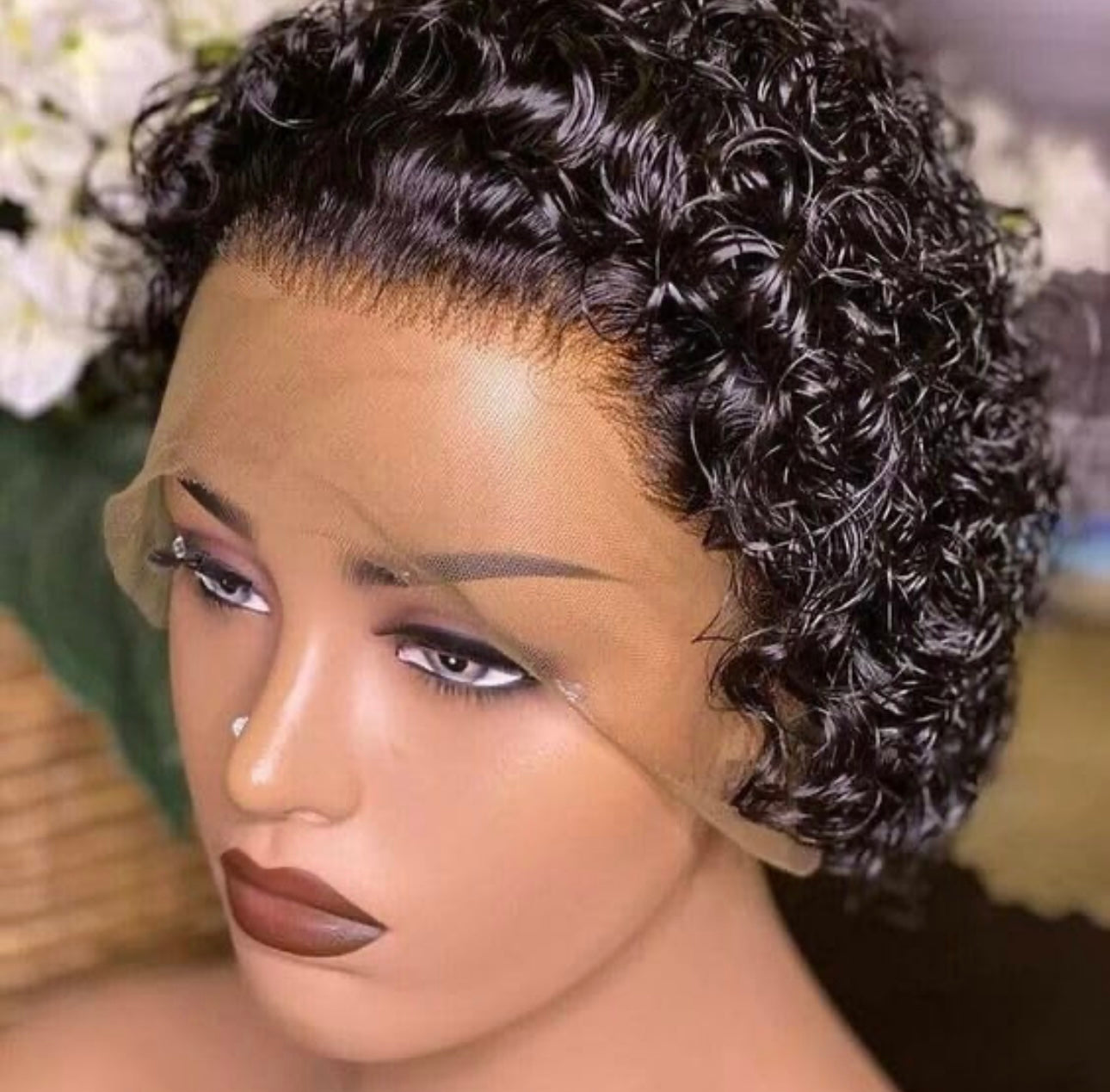 Pixie cut 100% human hair