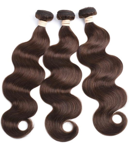 Brazilian Human Hair Body Wave 3 Bundles(20 22 24)10A Hair Weave Human Hair Bundles 100% Unprocessed Body Wave Remy Human Hair Extensions 4# Color